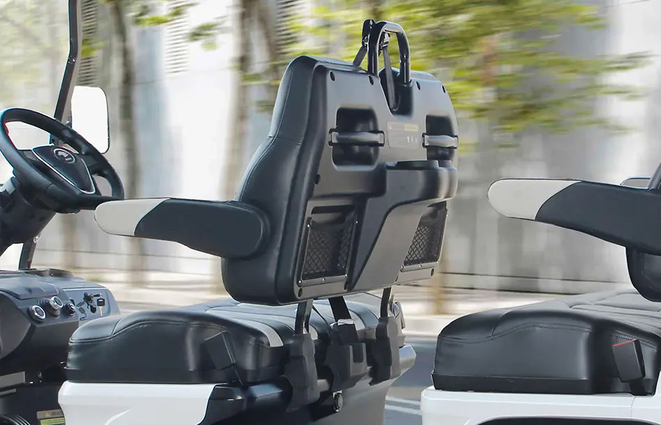 Deep Cushion, Adjustable Seats of the D5 Series are 'Game Changers' for comfort and style.