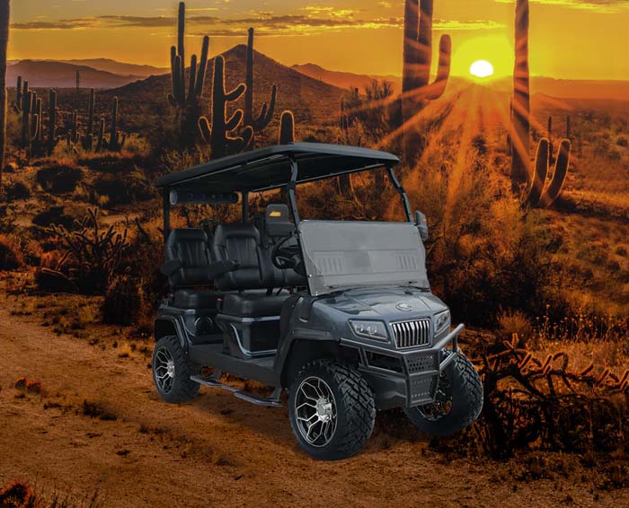 Phoenix Arizona Golf Carts with Golf Cart in the Desert